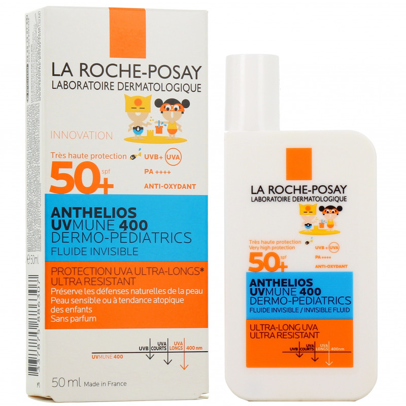 LA ROCHE POSAY Anthélios UVMune400 Dermo-Pédiatrics Fluide Invisible SPF50+ 50ml LA ROCHE POSAY Anthélios UVMune400 Dermo-Pédiatrics Fluide Invisible SPF50+ 50ml