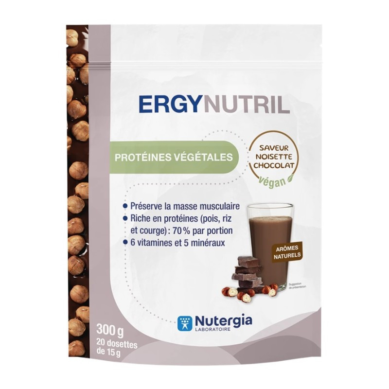 NUTERGIA ErgyNutril 300g noisette chocolat paramedocdiscount NUTERGIA ErgyNutril 300g noisette chocolat paramedocdiscount