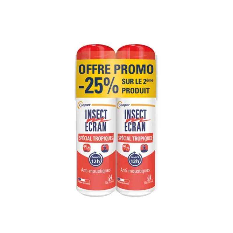 INSECT ECRAN Anti-Moustiques Spécial Tropiques Lot 2x75ml paramedocdiscount