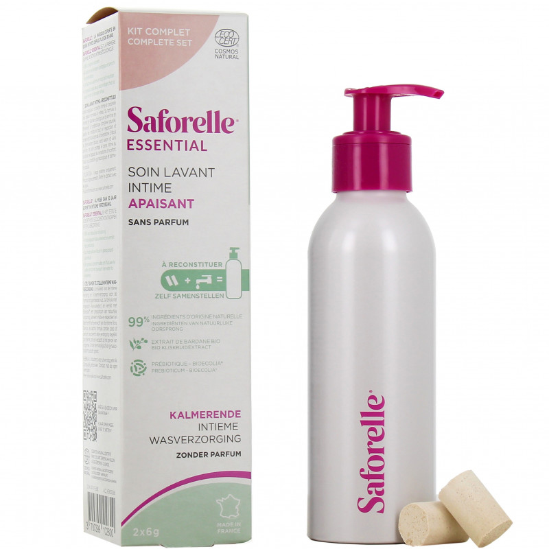 SAFORELLE Essential Soin Lavant Intime Apaisant Kit Complet 2x6g