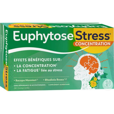 EUPHYTOSE Stress Concentration 30 comprimés