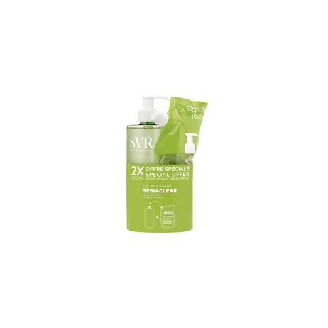 SVR Sebiaclear Gel Moussant 400ml+Recharge 400ml OFFRE SPECIALE