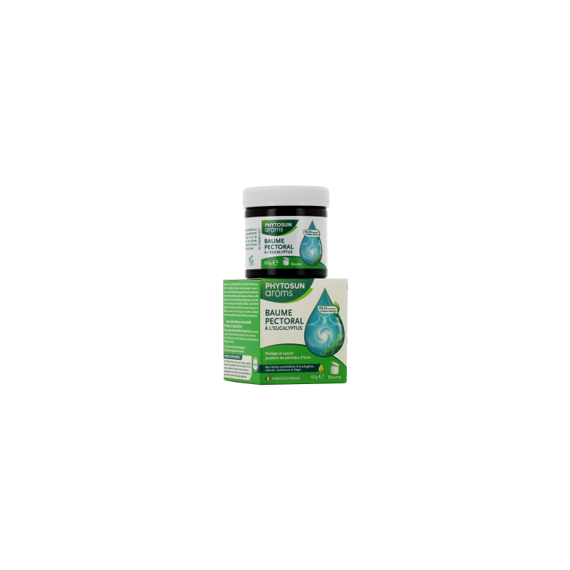 PHYTOSUN AROMS Baume Pectoral à l'Eucalyptus 60g PHYTOSUN AROMS Baume Pectoral à l'Eucalyptus 60g