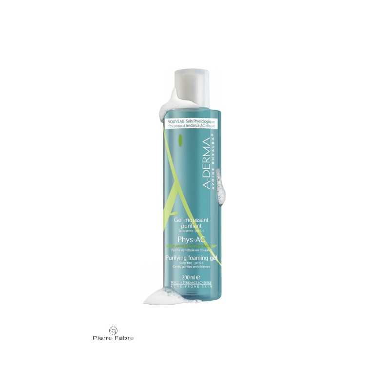 A-DERMA Phys-AC gel moussant purifiant A-DERMA Phys-AC gel moussant purifiant