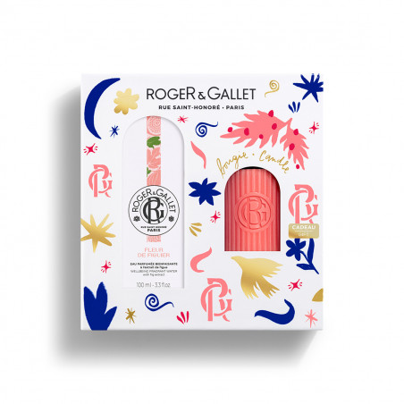 ROGER & GALLET Coffret Eau Parfumée Bienfaisante + Bougie OFFERTE