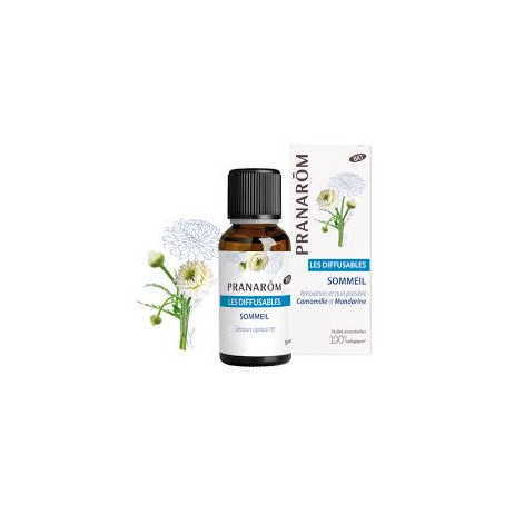 PRANAROM Les Diffusables BIO Sommeil Camomille et Mandarine 30ml