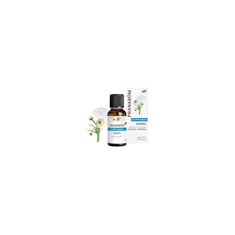 PRANAROM Les Diffusables BIO Sommeil Camomille et Mandarine 30ml