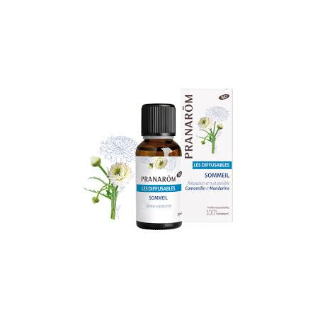 PRANAROM Les Diffusables BIO Sommeil Camomille et Mandarine 30ml