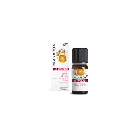 PRANAROM Les Diffusables BIO Esprit de Fête Orange et Gingembre 30ml