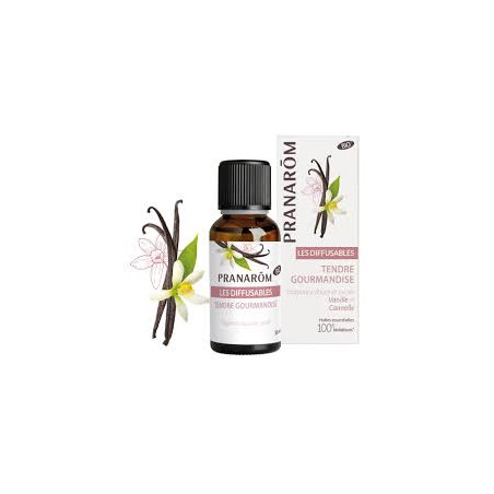PRANAROM Les Diffusables BIO Tendre Gourmandise Vanille et Cannelle 30ml