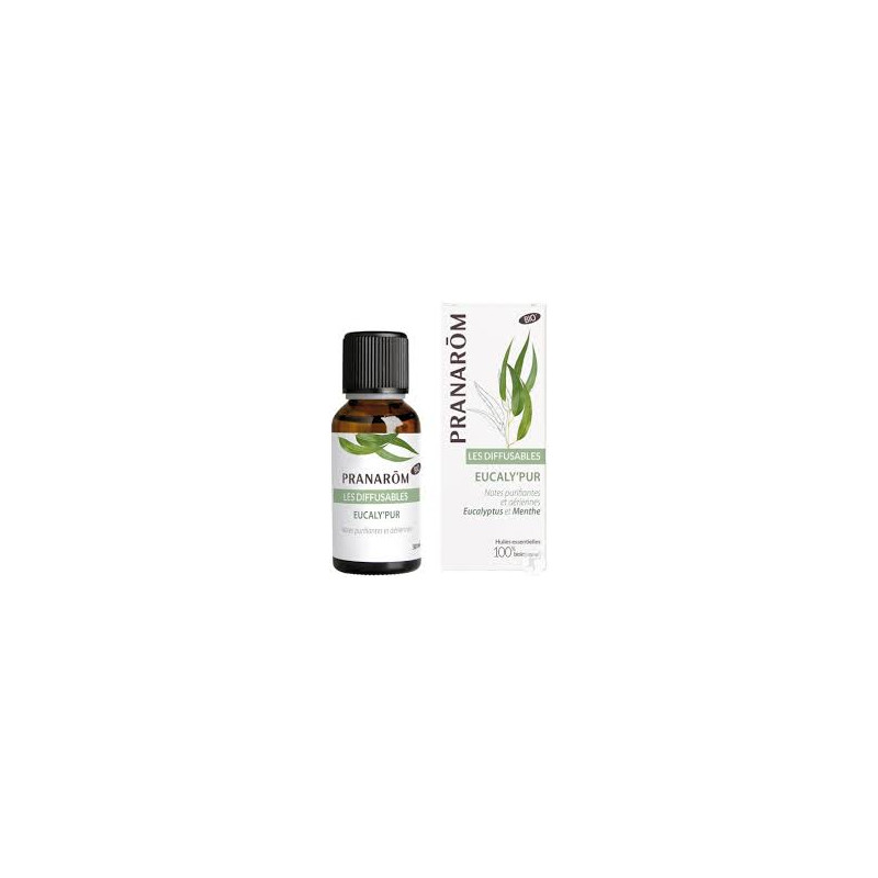 PRANAROM Les Diffusables BIO Eucaly'Pur Eucalyptus et Menthe 30ml