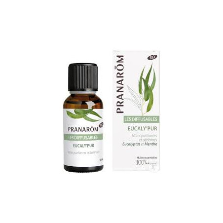 PRANAROM Les Diffusables BIO Eucaly'Pur Eucalyptus et Menthe 30ml