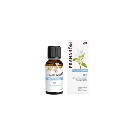 PRANAROM Les Diffusables BIO Zen Orange et Cèdre 30ml