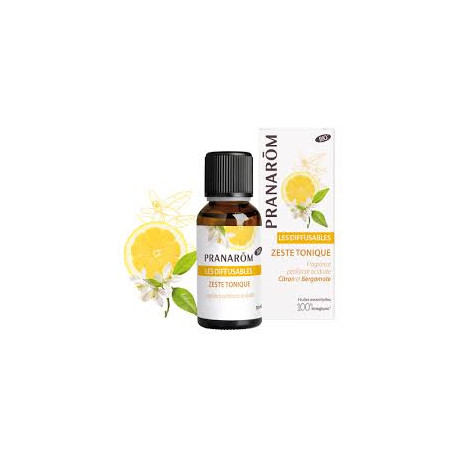 PRANAROM Les Diffusables BIO Zestz Tonique Citron et Bergamote 30ml
