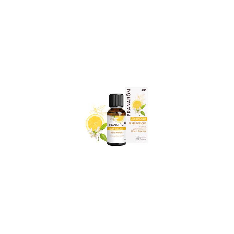 PRANAROM Les Diffusables BIO Zestz Tonique Citron et Bergamote 30ml