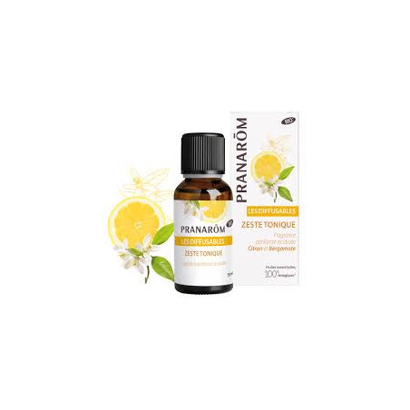 PRANAROM Les Diffusables BIO Zestz Tonique Citron et Bergamote 30ml