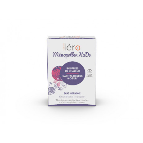 LERO Ménopollen K2D3 Bouffées de Chaleur & Capital Osseux Sans Hormones 60 Capsules