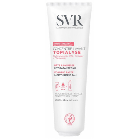 SVR Topialyse Concentré Lavant Pâte à Mousser Hydratante 24H 100g