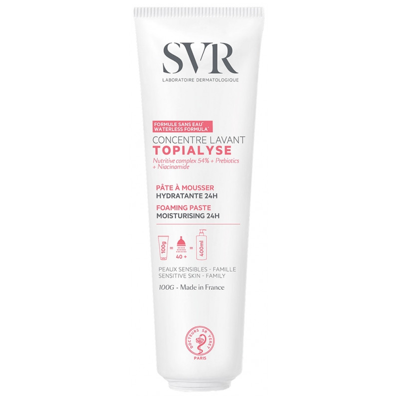 SVR Topialyse Concentré Lavant Pâte à Mousser Hydratante 24H 100g