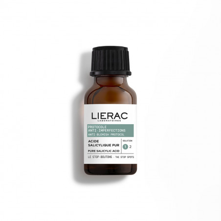 LIERAC Protocole Anti-Imperfections Le Stop-Boutons Acide Salicylique Pur 15ml