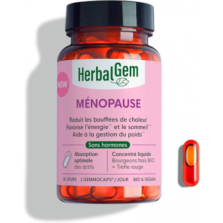 HERBALGEM Ménopause 30 Capsules Sans Hormones