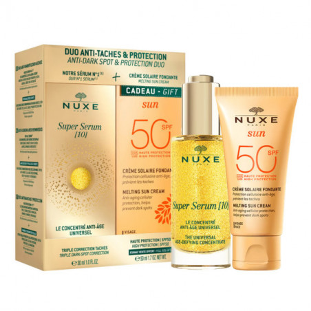 NUXE Duo Anti-Tâches & Protaction Super Sérum [10]30ml+Crème solaire SPF50 50ml OFFERT