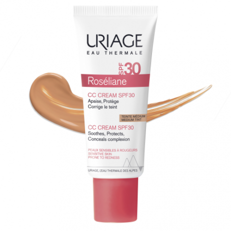 URIAGE Roséliane CC Soin Teinté Anti-Rougeurs SPF30 Teinte Médium 40ml
