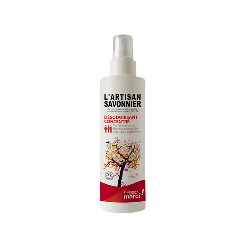 L'ARTISAN SAVONNIER Désodorisant Concentré Verveine Exotique 250ml L'ARTISAN SAVONNIER Désodorisant Concentré Verveine Exotique 250ml