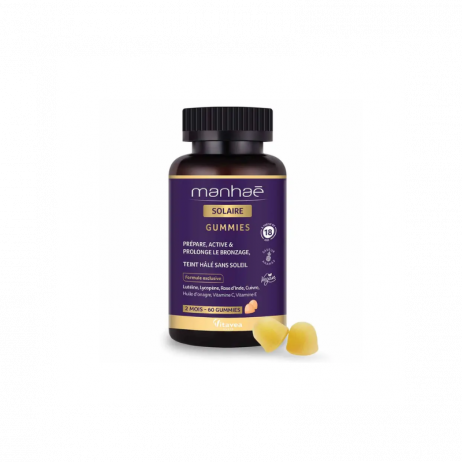 MANHAE Solaire Gummies Programme 2 Mois 60 Gummies
