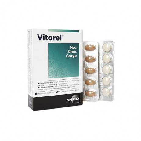 NHCO Vitorel Nez Sinus Gorge 2x15 Comprimés