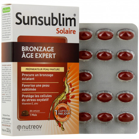 NUTREOV Sunsublim Solaire Bronzage Age Expert