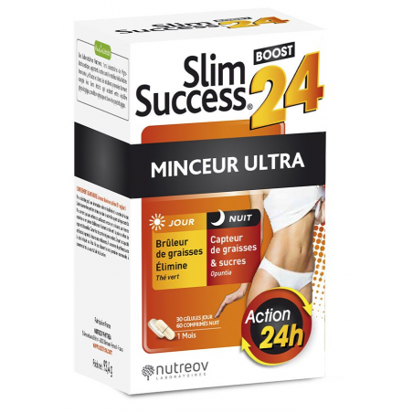 NUTREOV Slim Success Boost 24 30 Gélules Jour+60 Comprimés Nuit