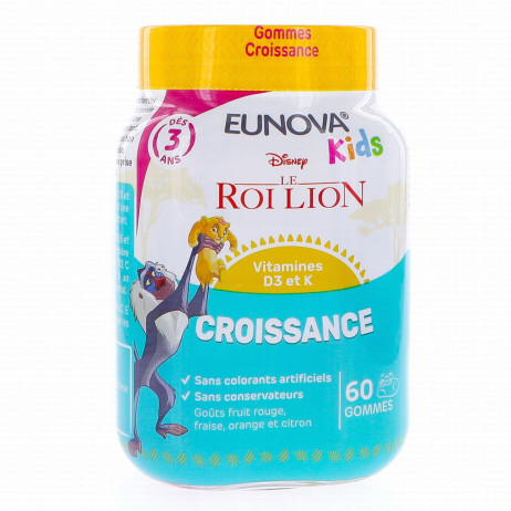 EUNOVA Kids Gommes Croissance x60