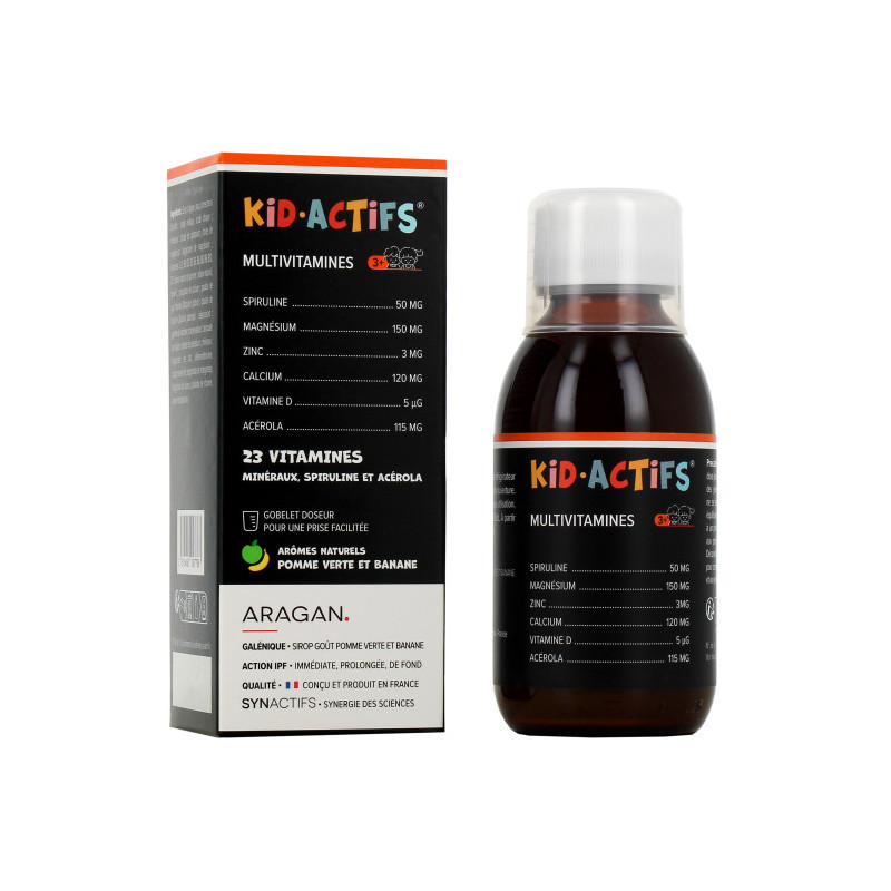 ARAGAN SynActifs Kid.Actifs Multivitamines 125ml ARAGAN SynActifs Kid.Actifs Multivitamines 125ml