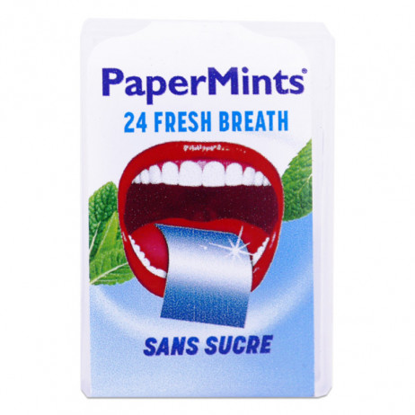 PAPERMINTS 24 Fresh Breath Sans Sucre Goût Menthe