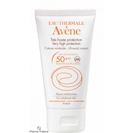 AVENE Très Haute Protection SPF50+ Crème Minérale Peaux Intolérantes 50ml