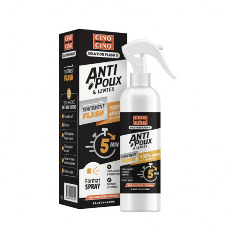 CINQ SUR CINQ Anti Poux & Lentes Traitement Flash Spray 150ml