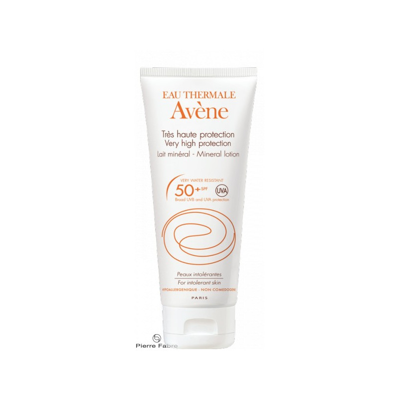 AVENE Très Haute Protection SPF50+ lait Minéral Peaux Intolérantes 100ml AVENE Très Haute Protection SPF50+ lait Minéral Peaux Intolérantes 100ml