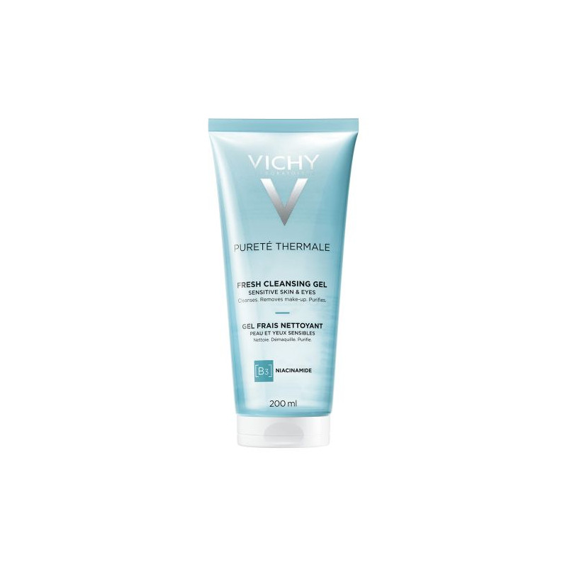 VICHY Pureté Thermale Gel Frais Nettoyant Peau et Yeux Sensibles 200ml VICHY Pureté Thermale Gel Frais Nettoyant Peau et Yeux Sensibles 200ml