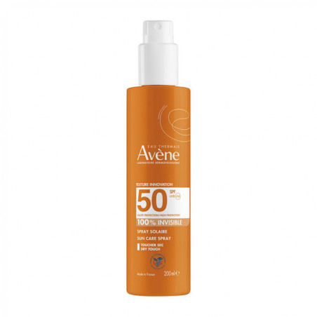 AVENE Spray Solaire 100% Invisible SPF50 Toucher Sec 200ml