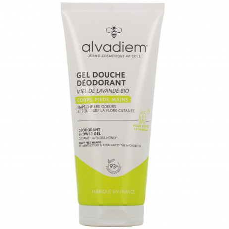 ALVADIEM Gel Douche Déodorant Corps, Pieds, Mains 200ml