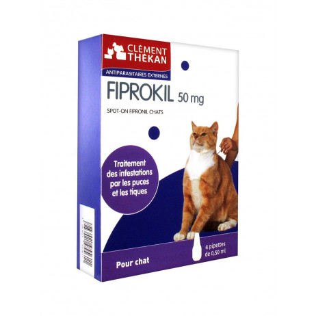 CLEMENT THEKAN Fiprokil chat 4 pipettes
