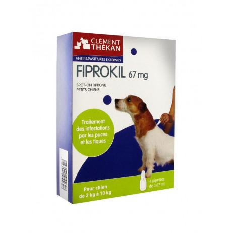 CLEMENT THEKAN Fiprokil chien 4 pipettes