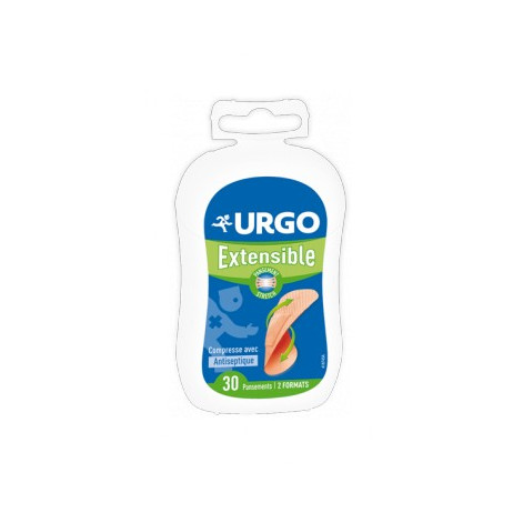 URGO Extensible pansements avec compresses antiseptique 2 formats