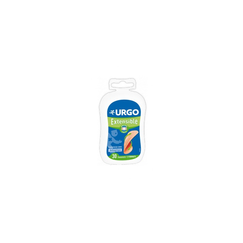 URGO Extensible pansements avec compresses antiseptique 2 formats URGO Extensible pansements avec compresses antiseptique 2 formats