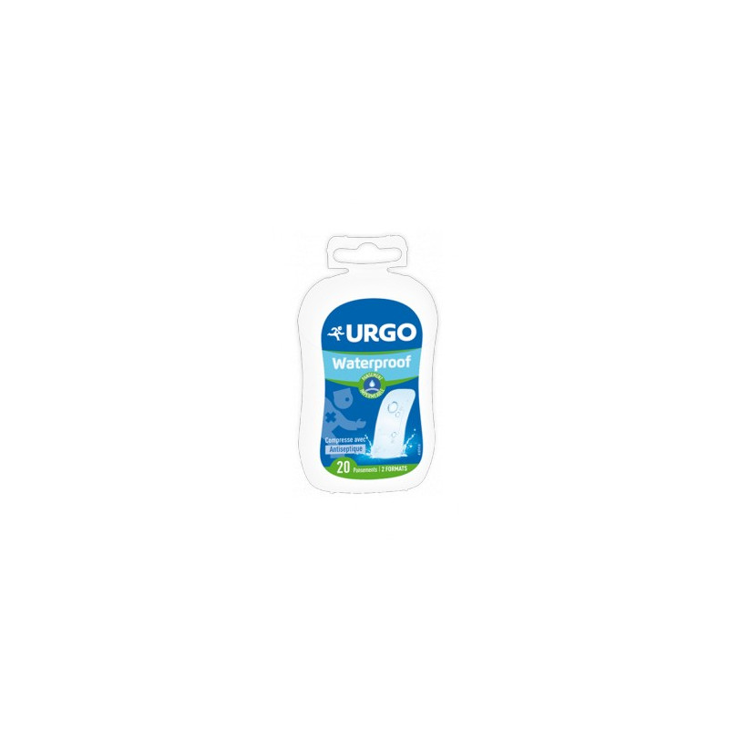 URGO Waterproof imperméable 20 pansements 2 formats URGO Waterproof imperméable 20 pansements 2 formats