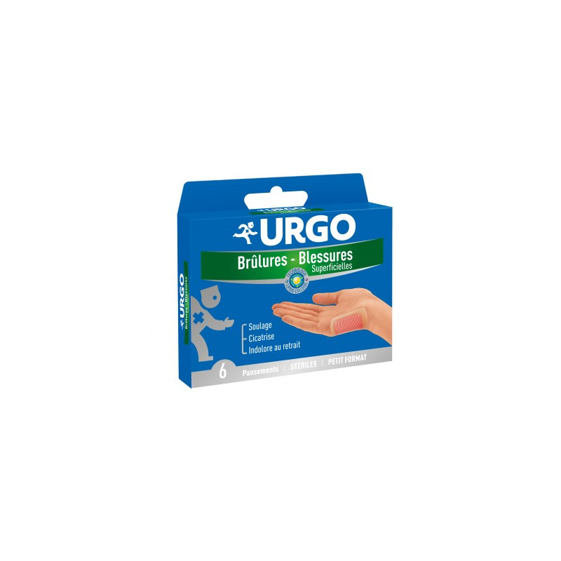 URGO Brulures Blessures superficielles 4 pansements grand format URGO Brulures Blessures superficielles 4 pansements grand format