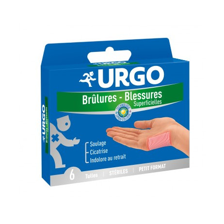 URGO Brulures Blessures superficielles tulle cicatrisants