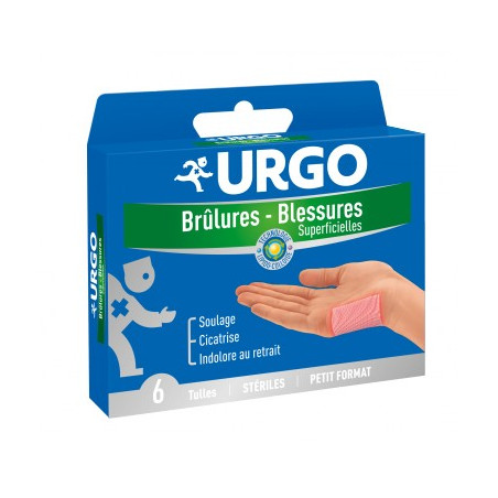 URGO Brulures Blessures superficielles tulle cicatrisants