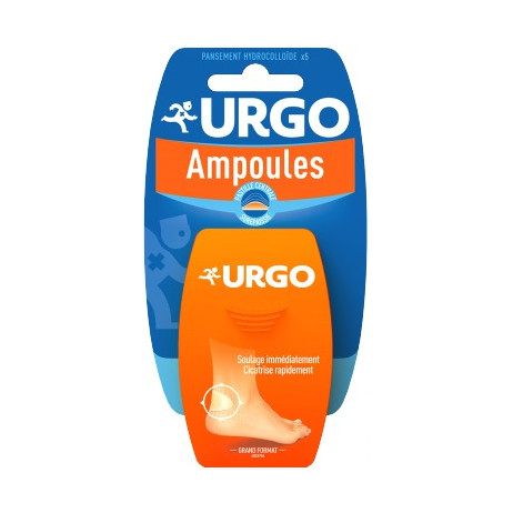 URGO Ampoules traitement talon 5 pansements